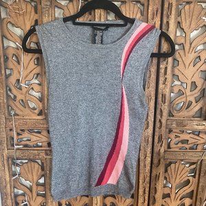 BCBG Cashmere & Silk sleeveless sweater